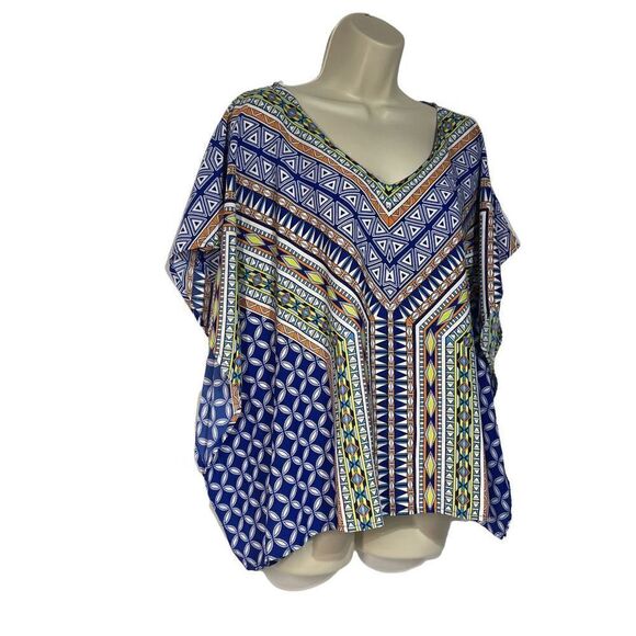 Miami Women’s Geometric Pattern Blouse Size Medium - Picture 2 of 14